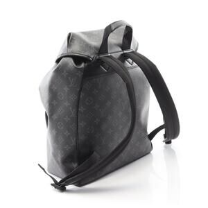 Louis Vuitton Montsouris Backpack canvas leather Monogram Eclipse Black